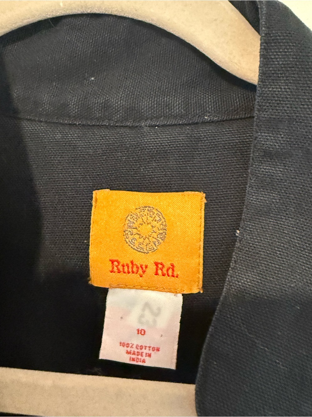 Ruby Rd. Black Embroidered Bamboo Jacket - Picture 3 of 5
